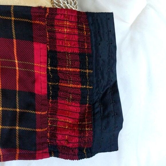 Vintage Victoria's Secret Plaid 100% Silk Bustier - Picture 8 of 14